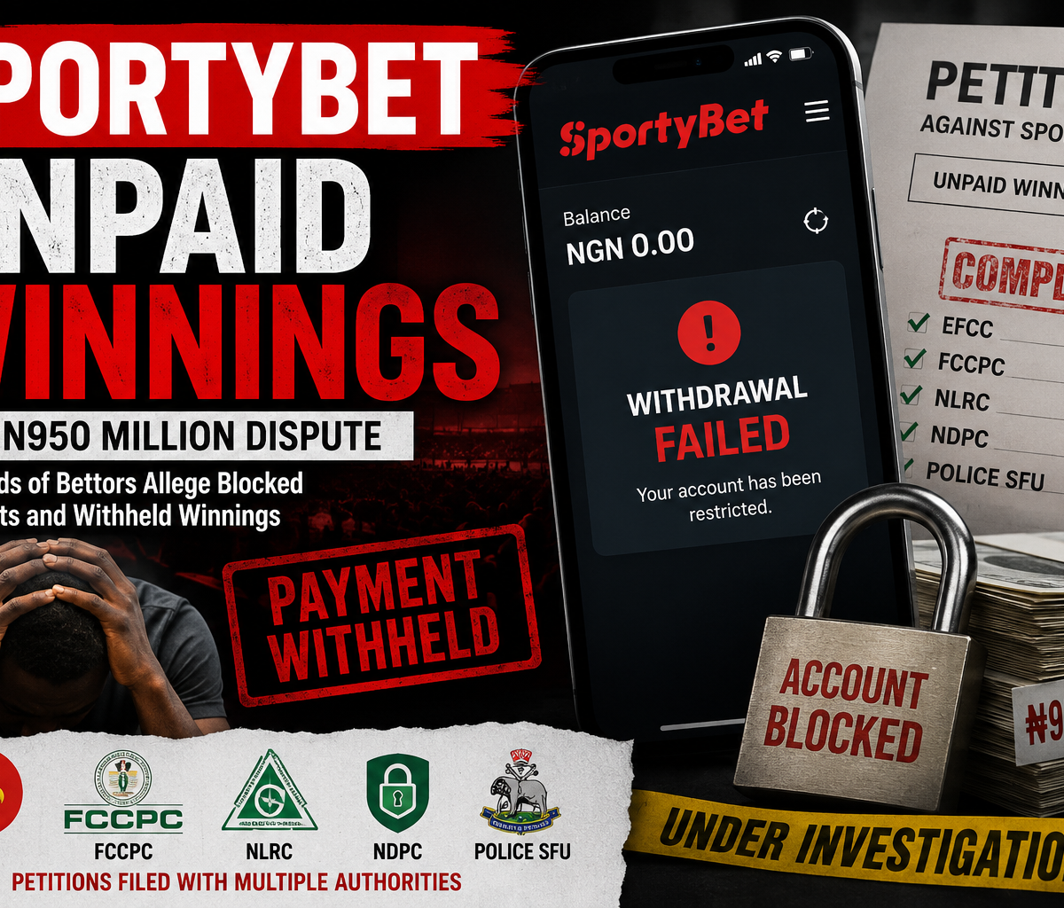 SPORTYBET UNPAID WINNINGS